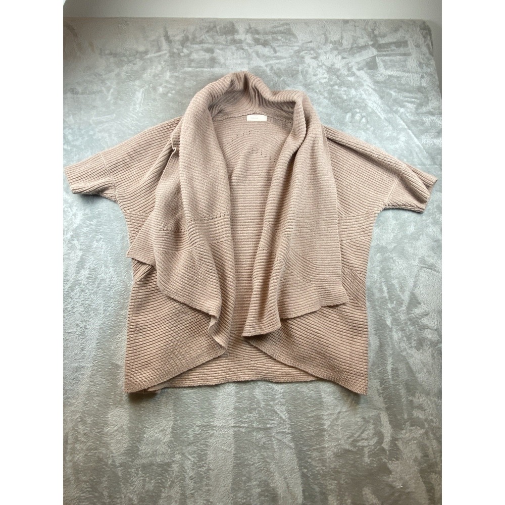 Anthropologie‎ Sleeping on Snow Cardigan Womens One Size Draped Wool Blend Mauve